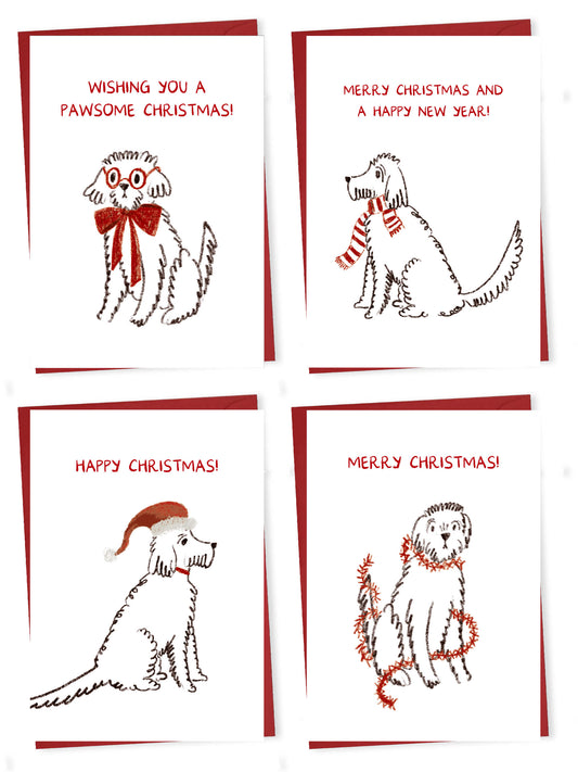Xmas Dogs – greeting card set