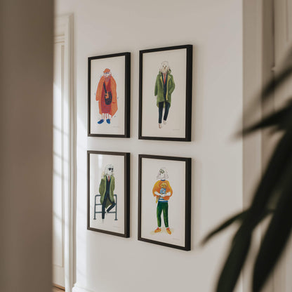 60s Mod Dog in a Parka (Cockerpoo/Labradoodle) – art print