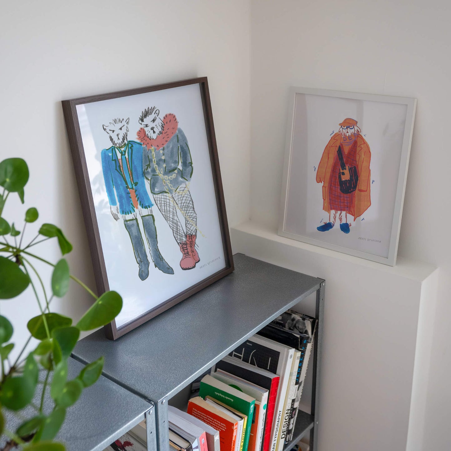 Dogs in Punk Clothes – art print