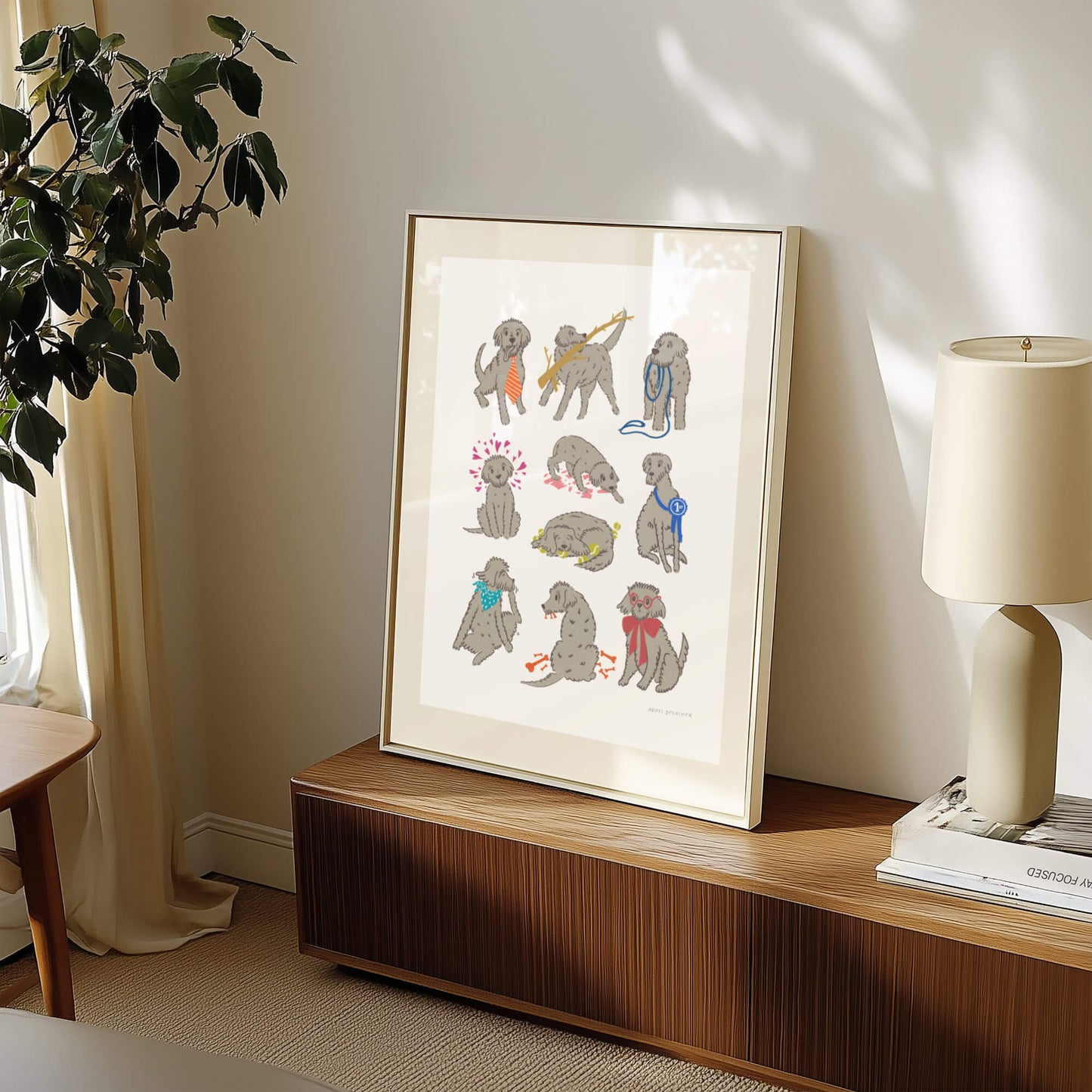Dogs Doing Things I – art print