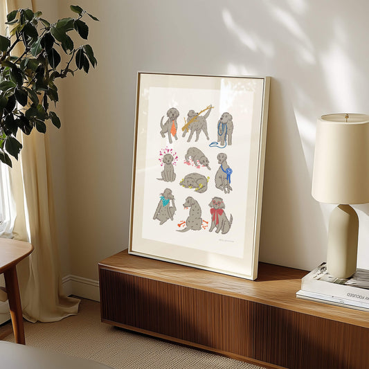 Dogs Doing Things I – art print