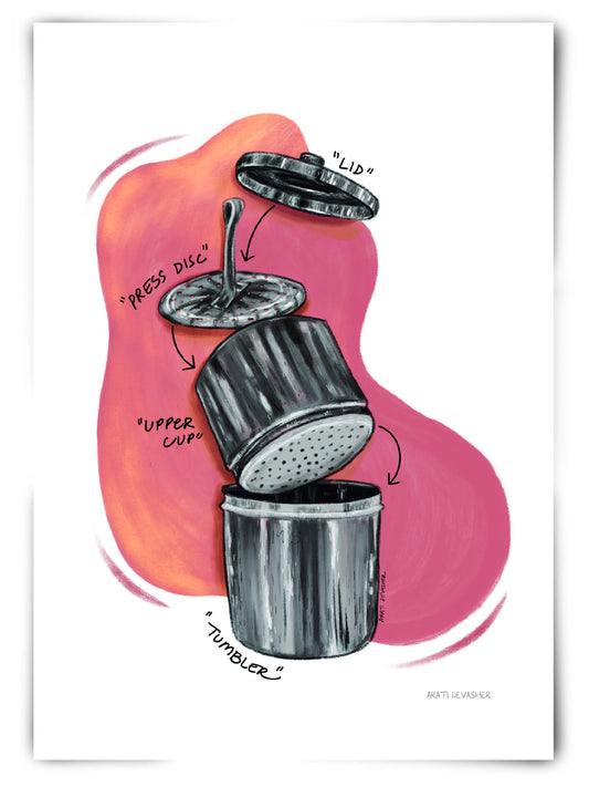 Kitchen Gallery : Kaapi (Madras filter coffee) – (end of line) art print