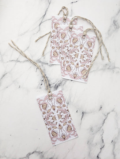Patterned Floral – (end of line) gift tag set