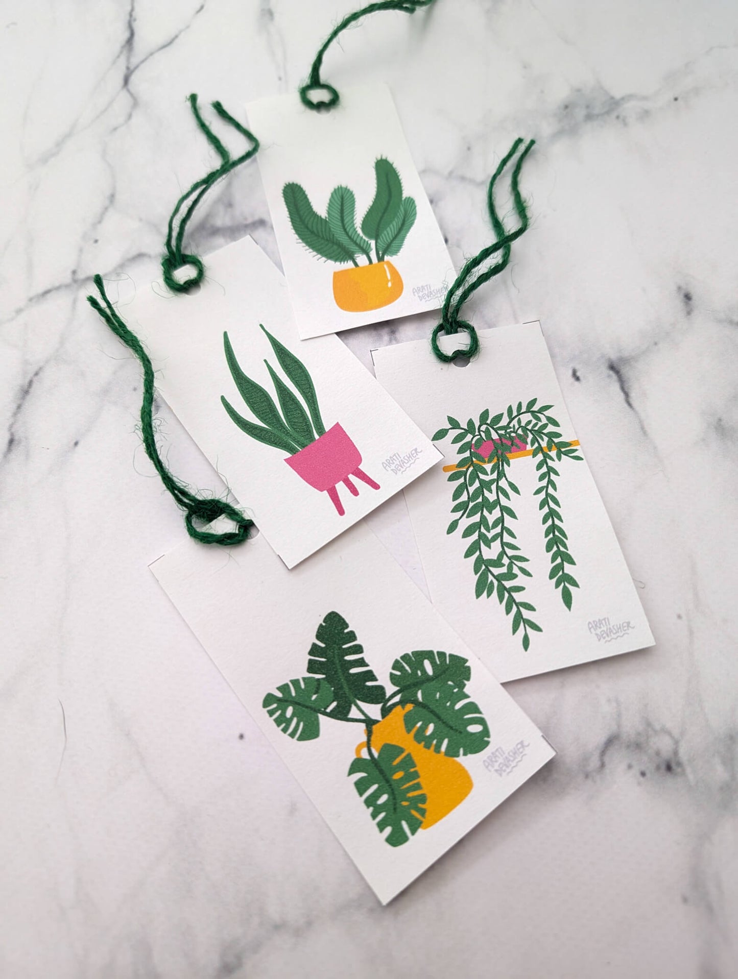 House Plants – (end of line) gift tag set
