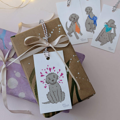 Dogs Doing Things I – gift tag set