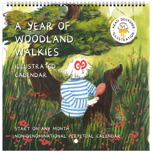 A Year of Woodland Walkies – square calendar