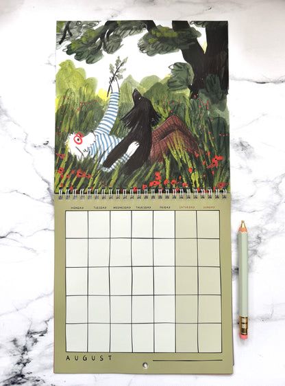 A Year of Woodland Walkies – square calendar