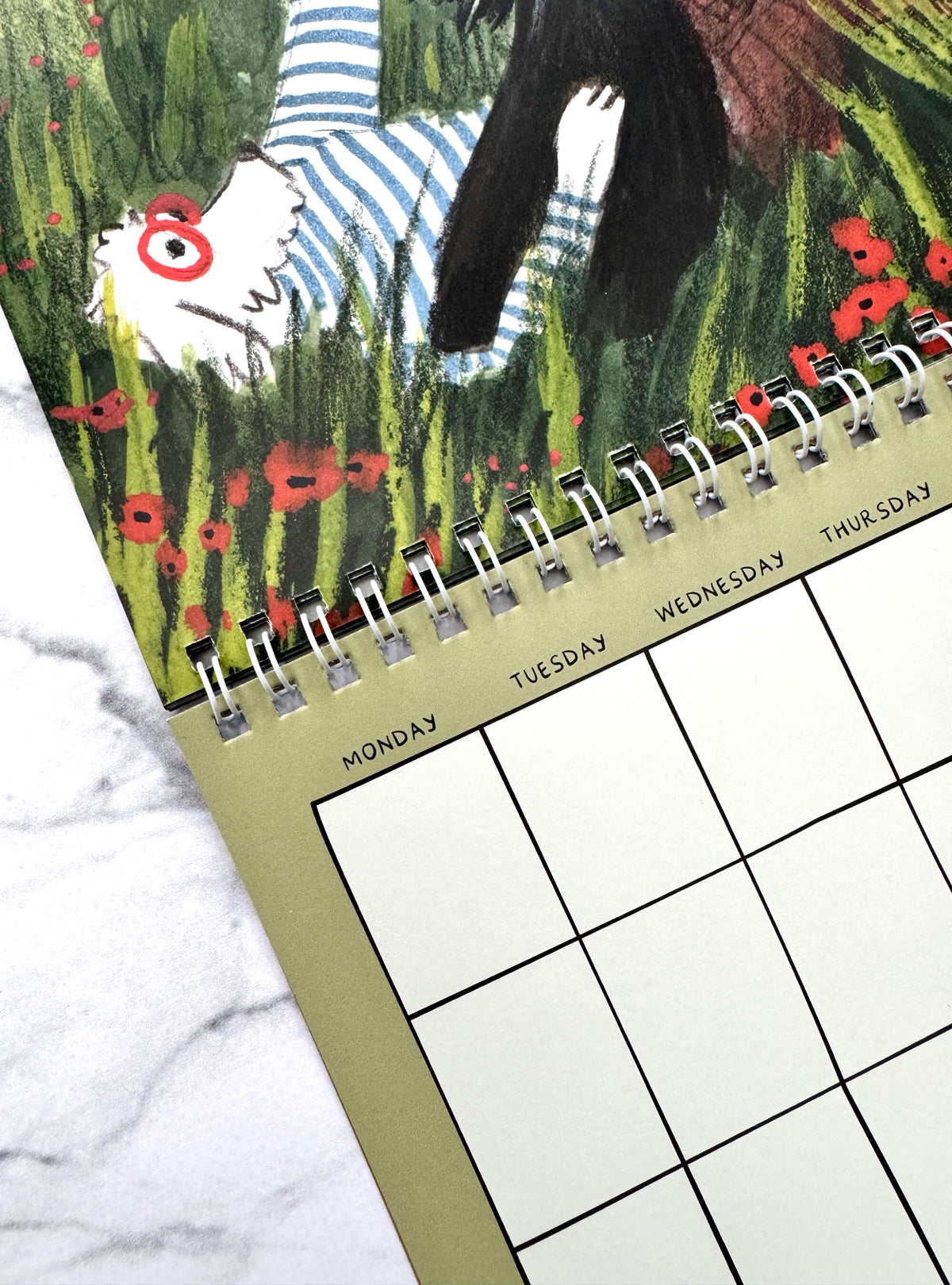 A Year of Woodland Walkies – square calendar