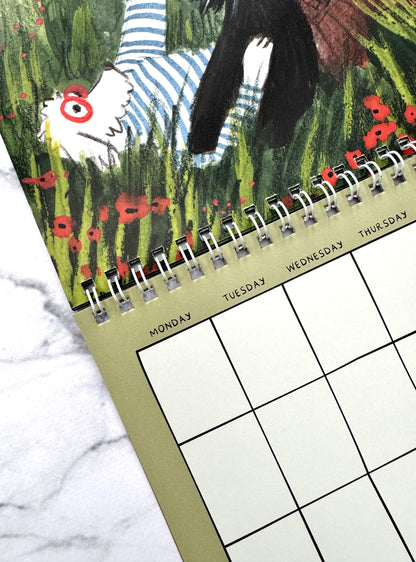A Year of Woodland Walkies – square calendar