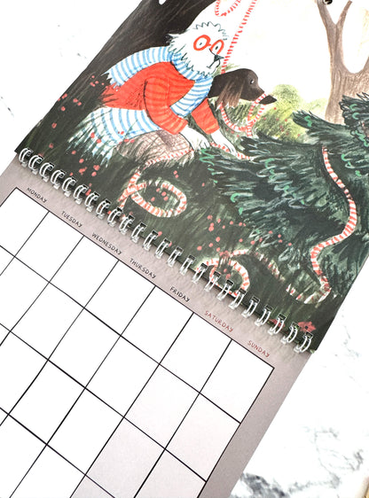 A Year of Woodland Walkies – square calendar