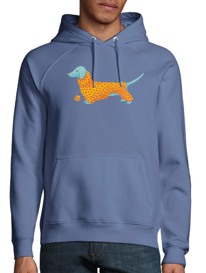 Blue Dachshund Hoodie