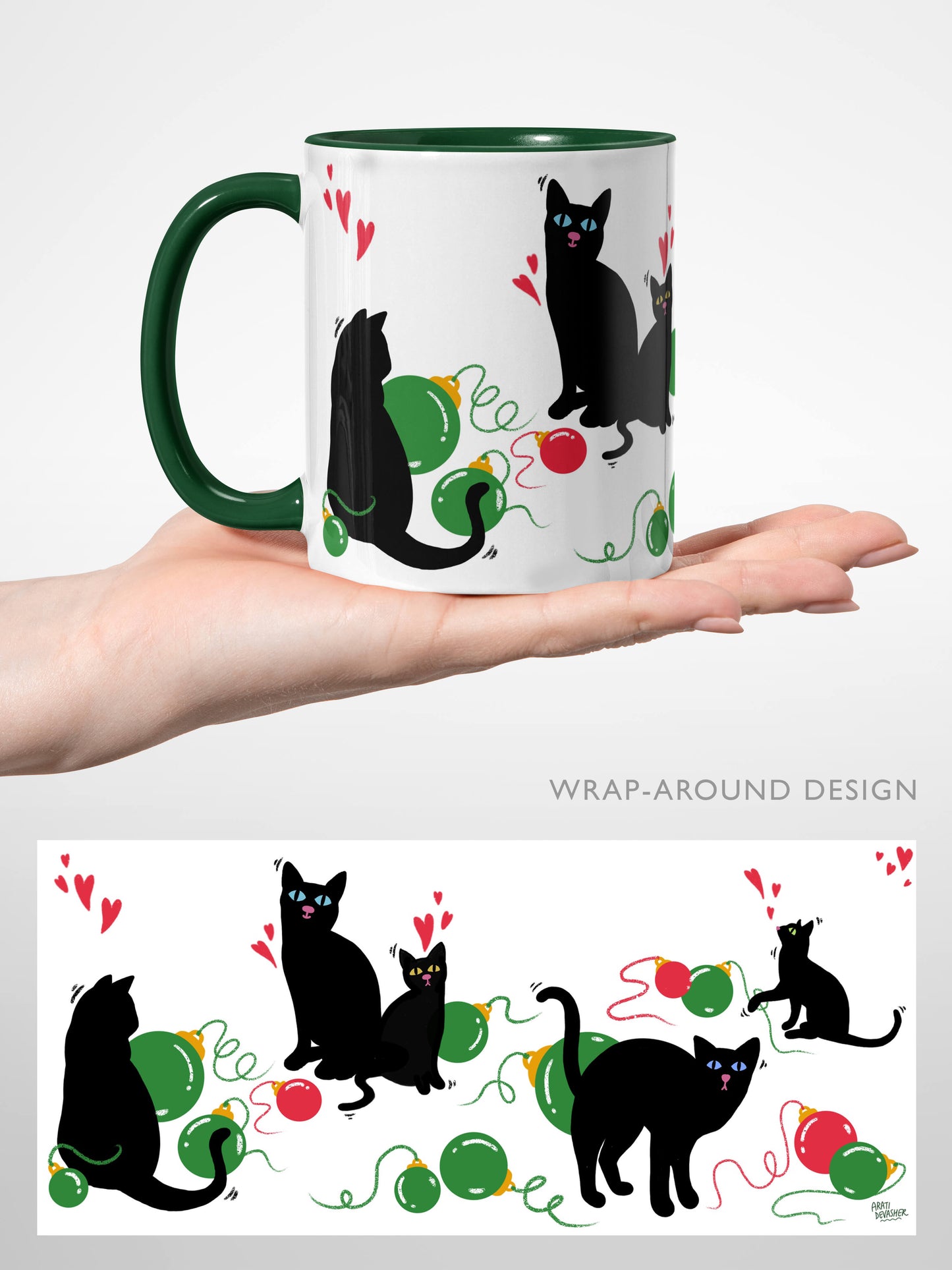 Festive Felines – limited edition ceramic Christmas mug