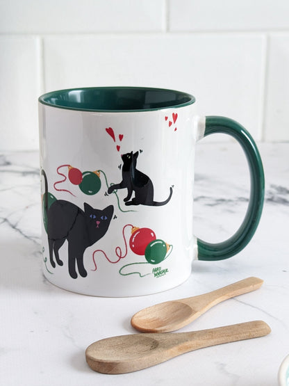 Festive Felines – limited edition ceramic Christmas mug