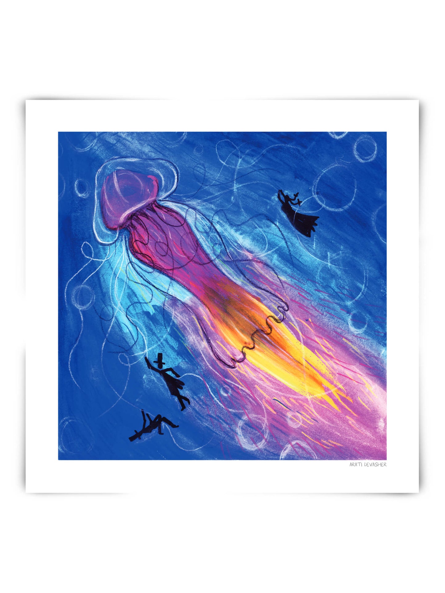 Rocket Jellyfish – (end of line) art print