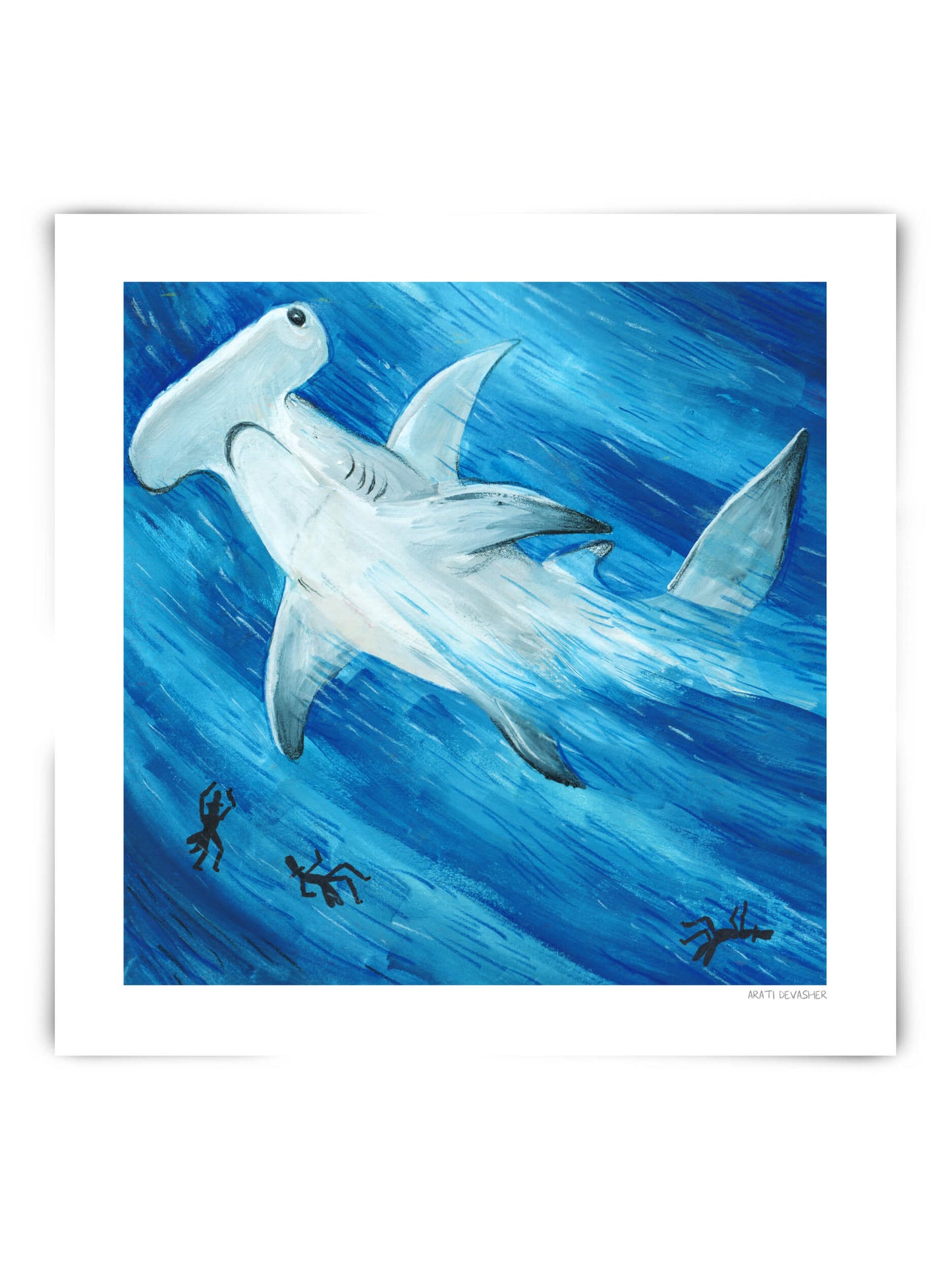 Hammerhead Shark – (end of line) art print