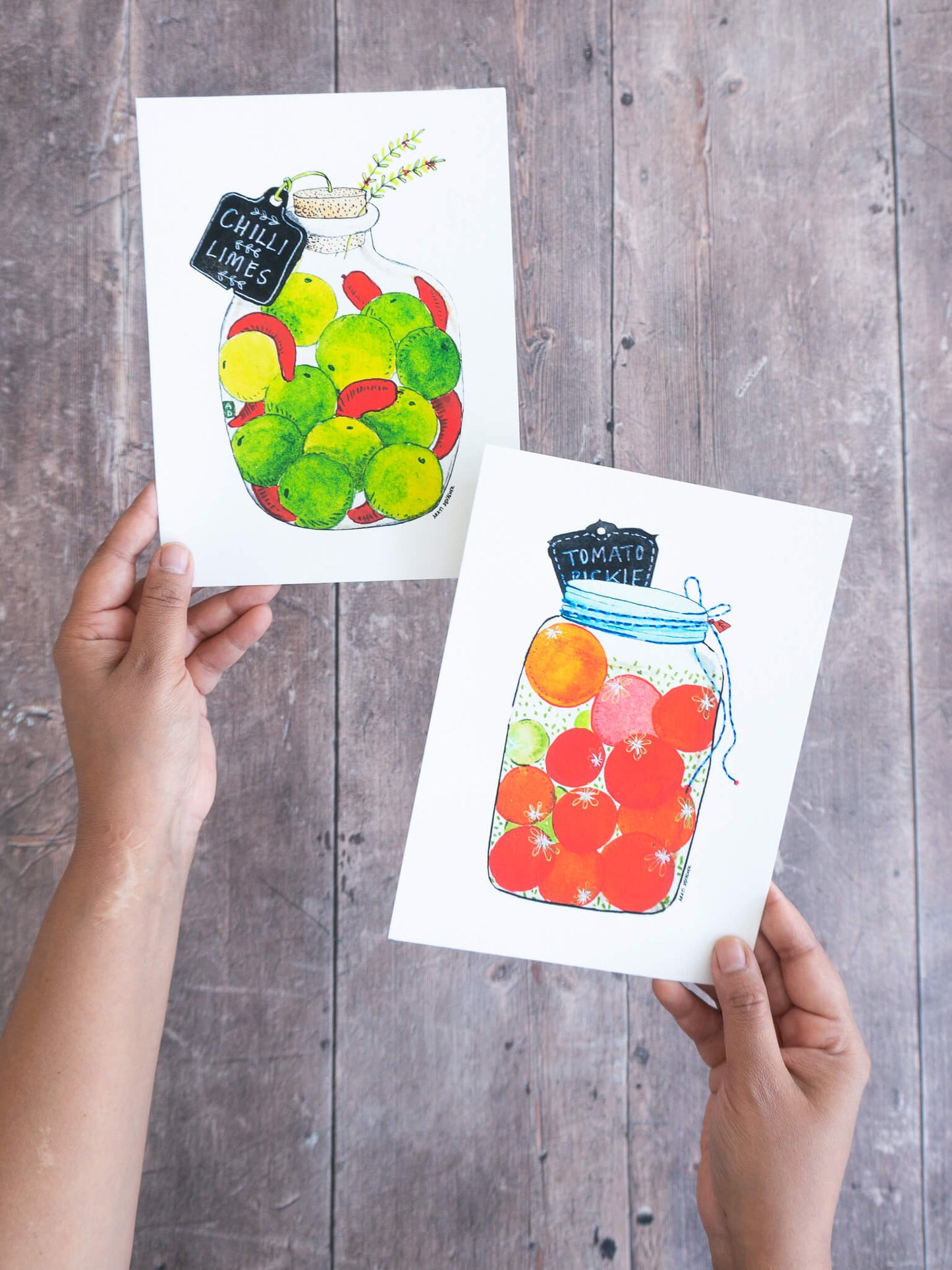 Pickle Jar : set of 2 – (end of line) art prints