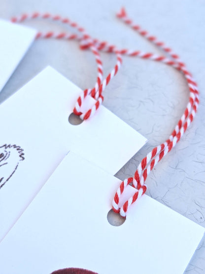 Festive Dogs – gift tag set