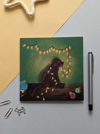 Dog Christmas Card – greeting card