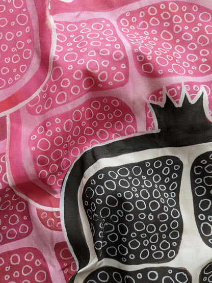 A Pink Pomegranate – tea towel / wall hanging