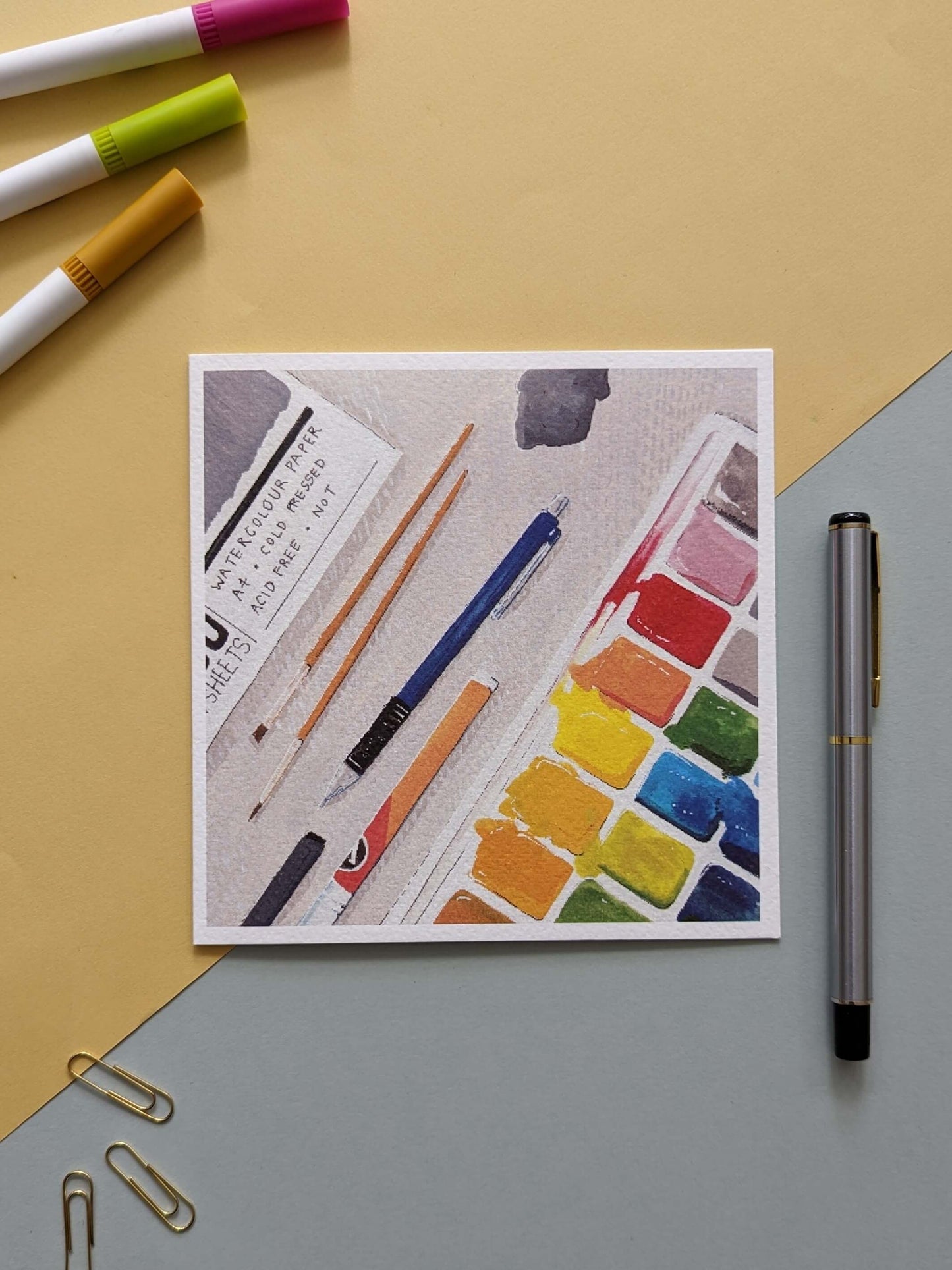 An Artist – greeting card