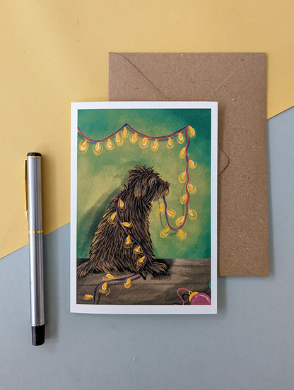 Dog Christmas Card – greeting card