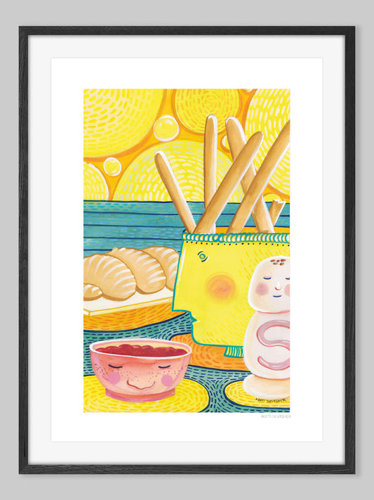 Bread and Jam – (end of line) art print