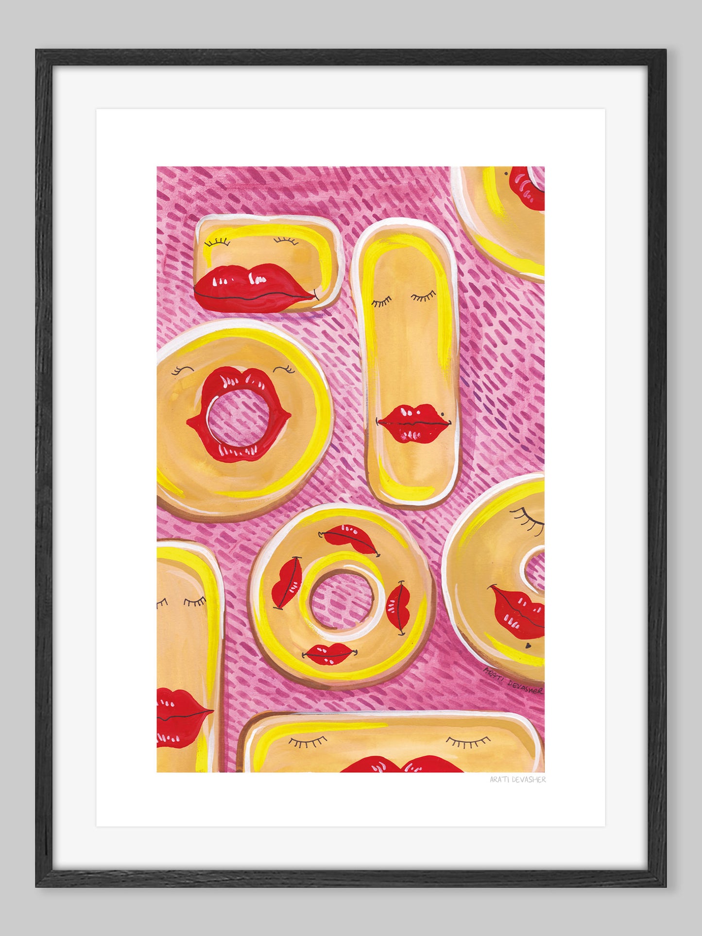 Doughnut Lips / Doughnut Kisses – (end of line) art print