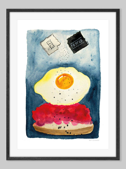 Fried Egg Breakfast for One – (end of line) art print