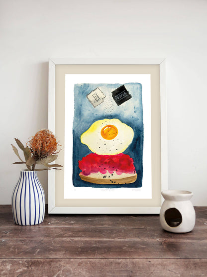 Fried Egg Breakfast for One – (end of line) art print