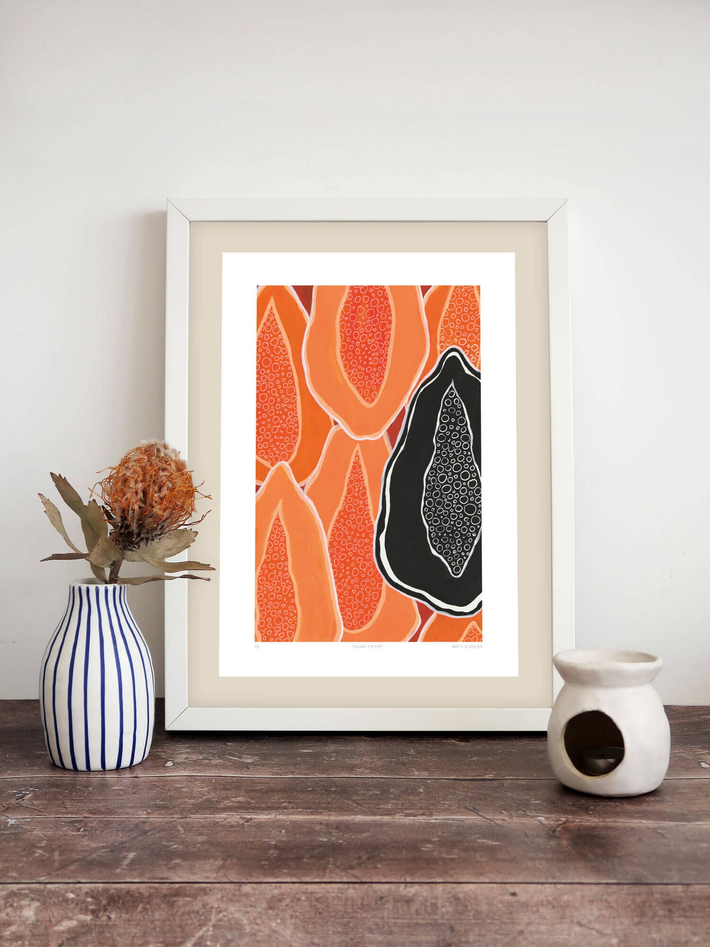 Indian Papaya – (end of line) art print