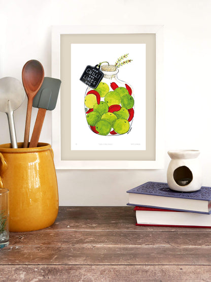 Lime and Chilli Pickle – art print