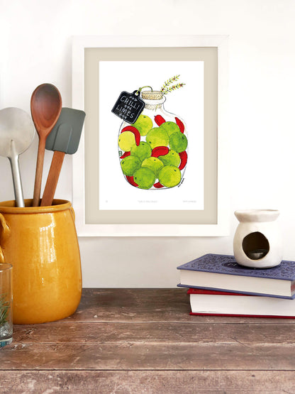 Pickle : Lime and Chilli – (end of line) art print