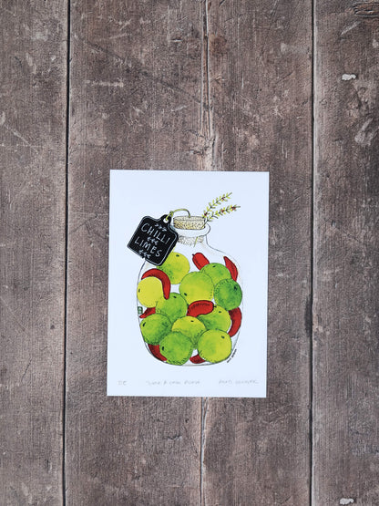 A Pair of Pickle Jars – set of 2 art prints