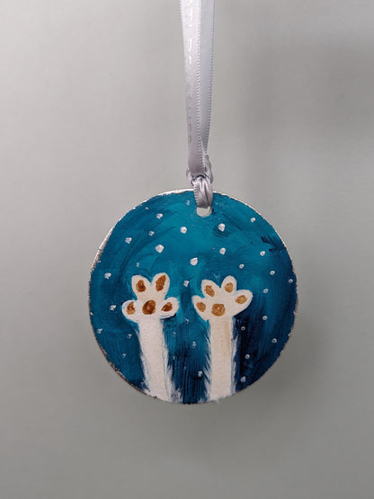 Pet's First Christmas ornament – hand painted bauble