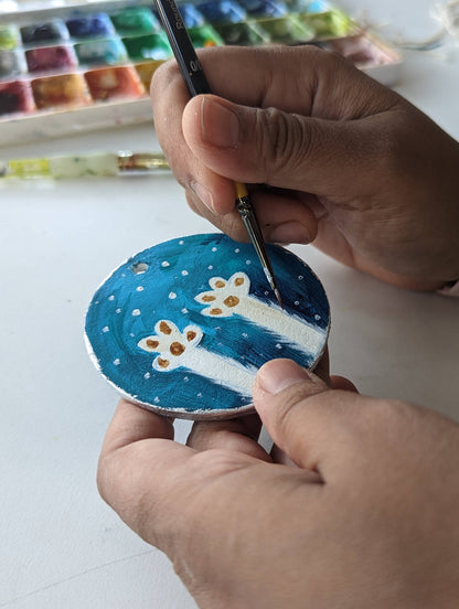 Pet's First Christmas ornament – hand painted bauble