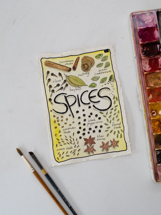 Yellow Spice – watercolour painting