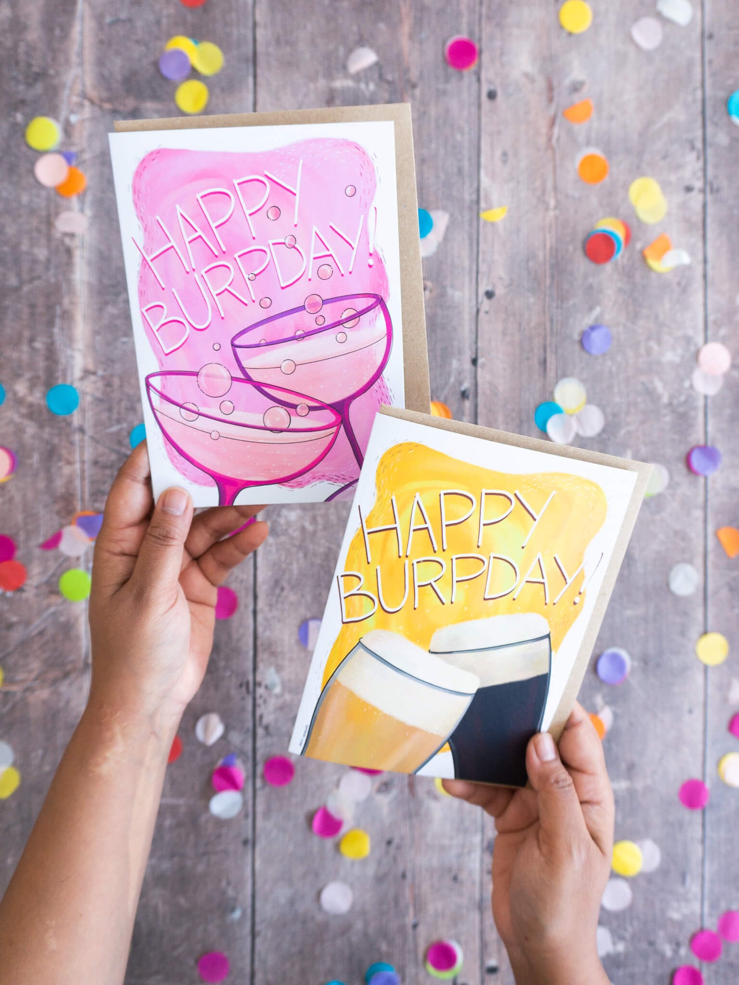 Happy Burpday Beer – (end of line) birthday greeting card