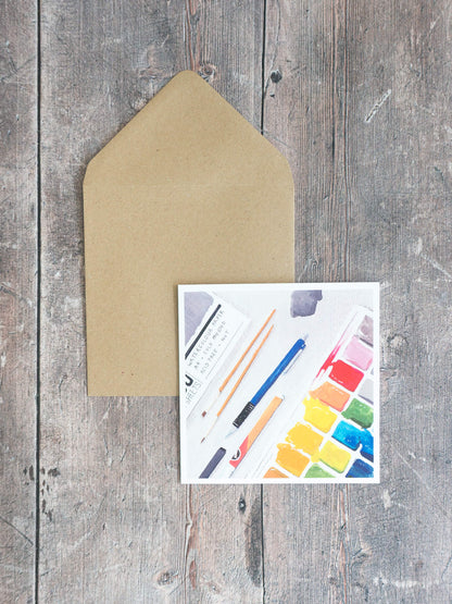An Artist – greeting card
