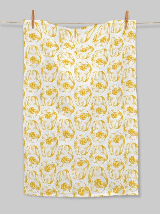 Yellow Peppers – (end of line) tea towel / wall hanging
