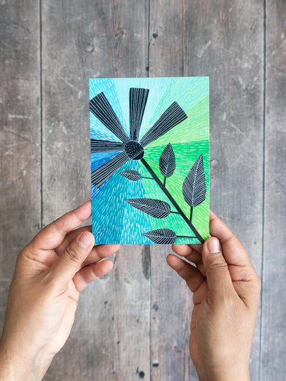 Flower Posy – postcard mini-prints
