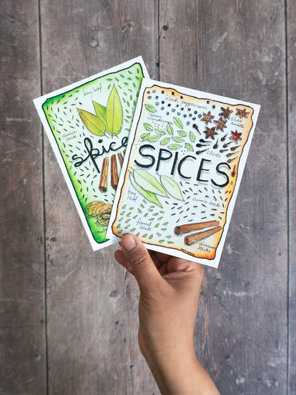 Spice Mix – (end of line) postcard / mini-print singles and sets