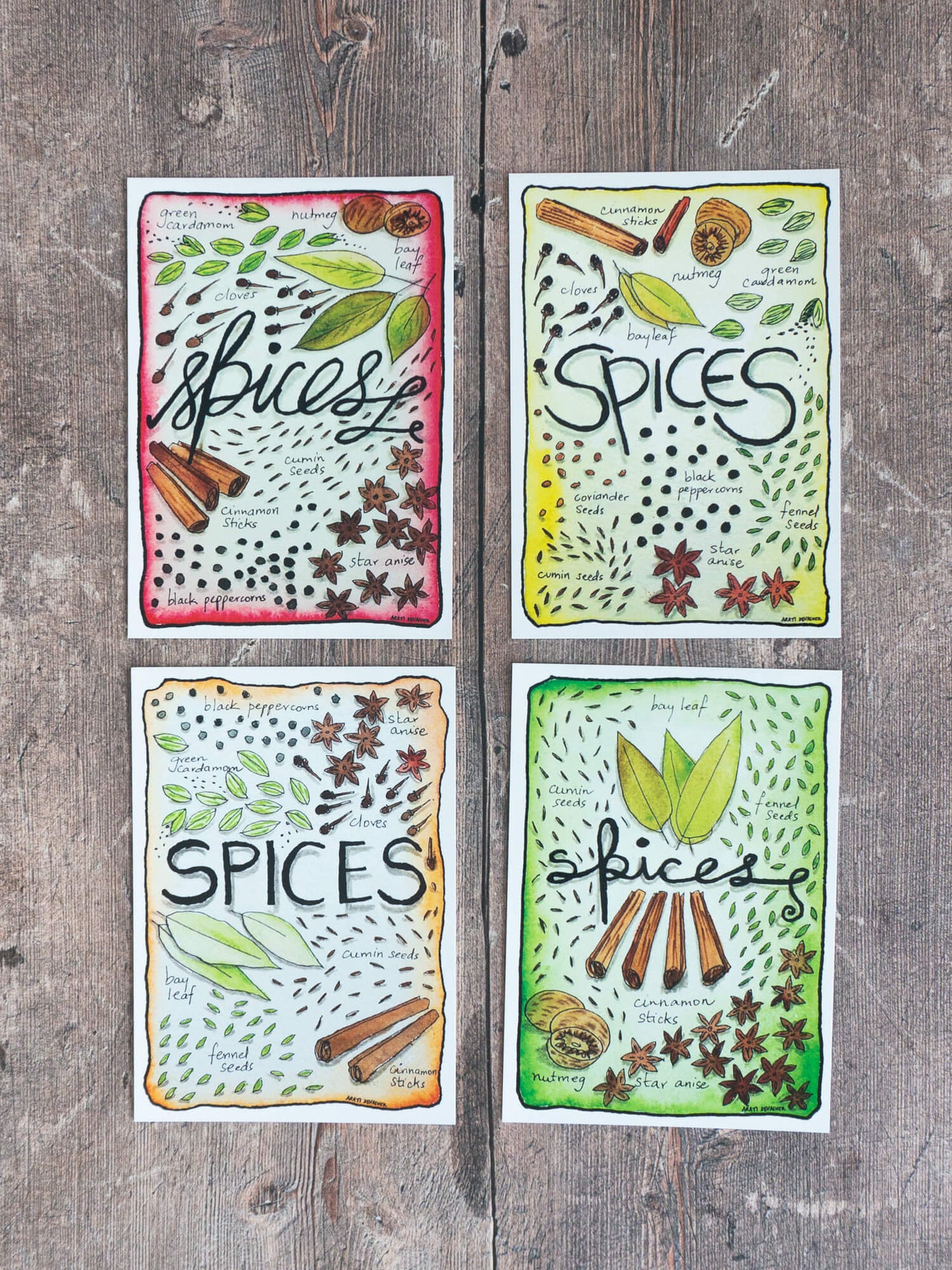 Spice Mix – postcard / mini-print singles and sets