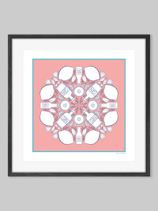 Gin Mandala – (end of line) art print